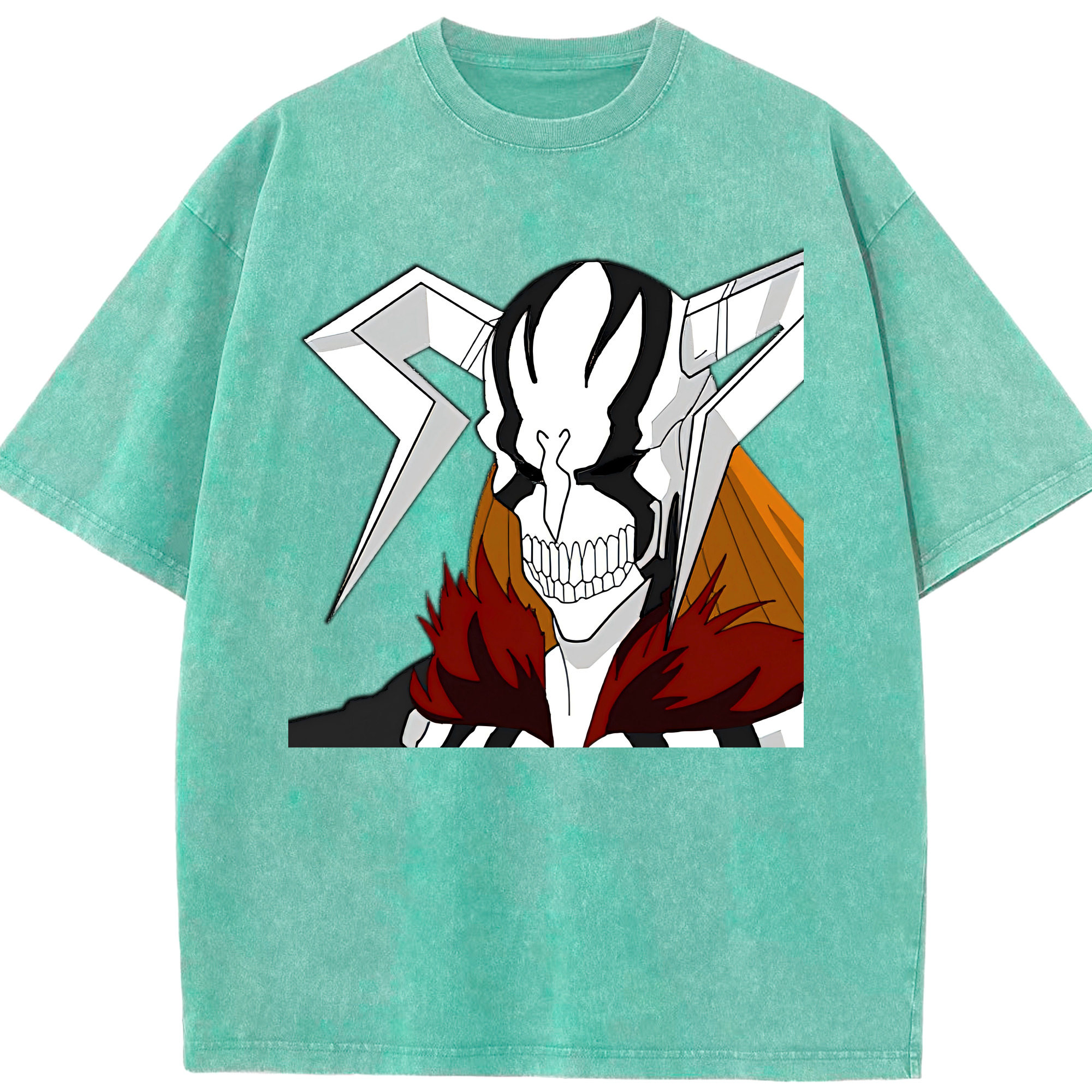 （画像用） ブリーチ 黒崎一護（くろさき いちご）BLEACH Kurosaki Ichigo 綿100% ヴィンテージ風 半袖Tシャツ（フロントプリント）